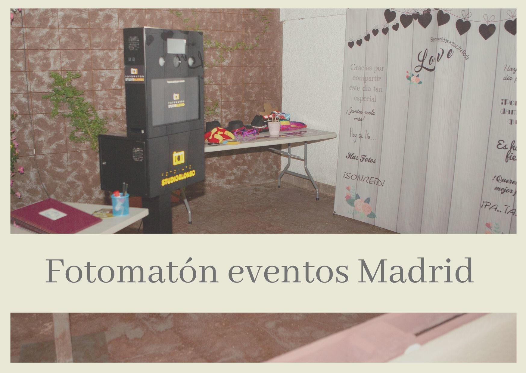alquiler de fotomaton de bodas en madrid