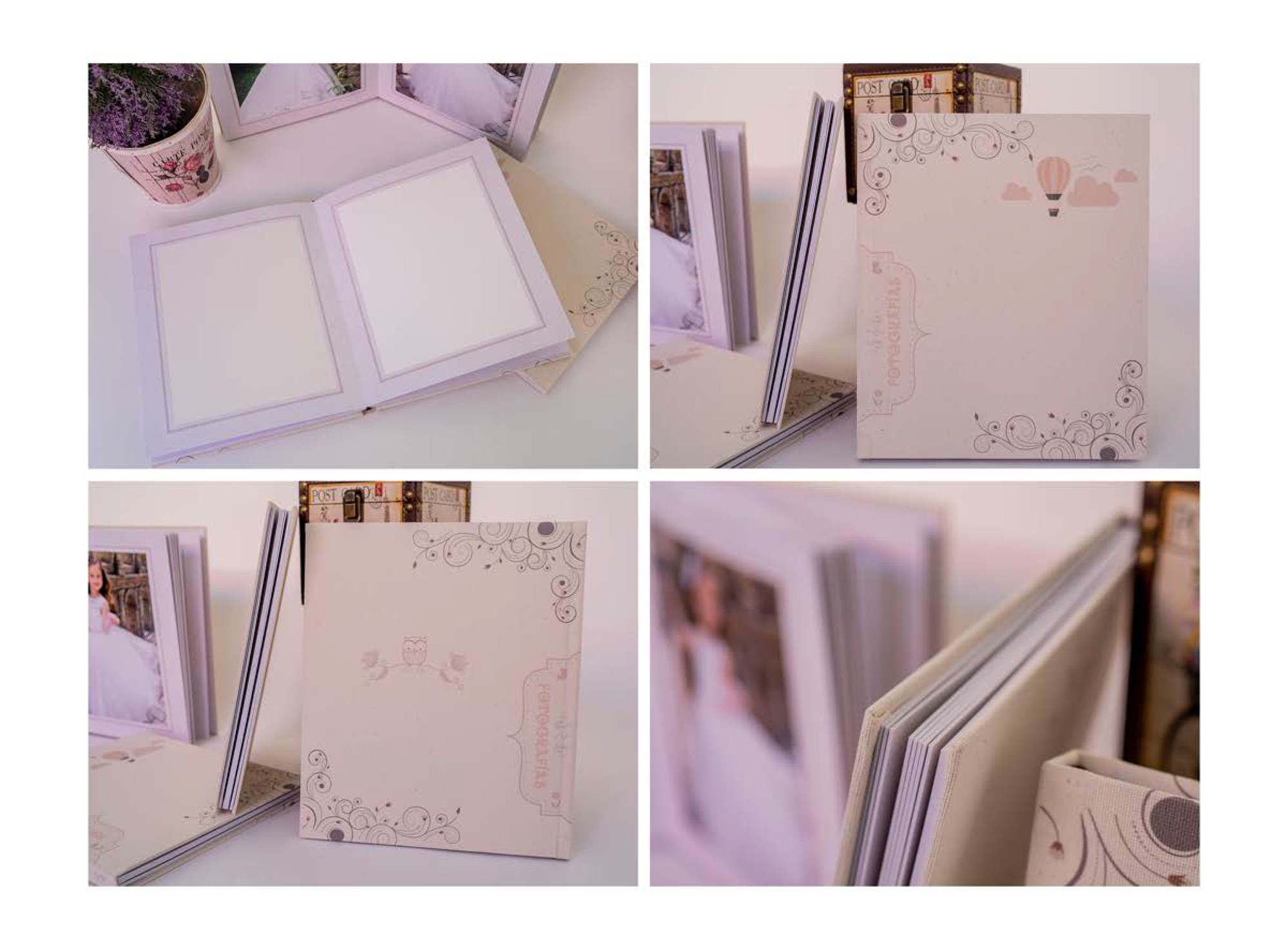 Álbum de comunión analógico album de comunión con la tapa de tela para fotos de 20x25 cm