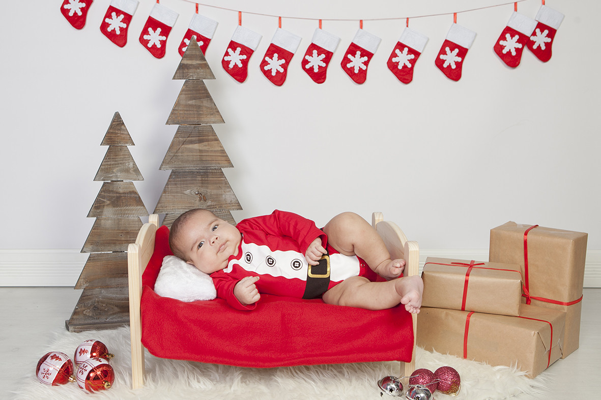 sesion estudio navidad niños, bebes y familia para Crhistmas